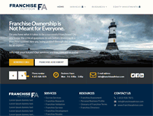 Tablet Screenshot of franchiseadvisor.com